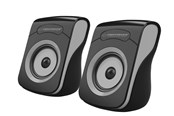 Høyttalere - PC - Esperanza Glosniki 2.0 USB Flamenco czarno-szare - EP140KE