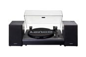 Platespiller - Lenco LS-300WD - Record Player with Bluetooth® and two separate speakers - Black - Platespiller Svart - LS-300BLACK