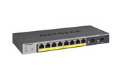 Switch/splitter - Netgear GS110TPv3 8-Port Gigabit PoE+ Ethernet Smart Switch with 2 SFP Ports and Cloud Management - GS110TP-300EUS