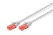 Nettverkskabel - DIGITUS CAT 6 U-UTP Patch Cord - 7m - Grå - 7m - DK-1617-070