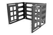 Rackskap - Lanberg FB01-5408-10B Folding Bracket Wall-Mount 19" 8U 497x400/240 Black - FB01-5408-10B