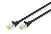 Nettverkskabel - DIGITUS CAT 6A S-FTP patch cord - 10m - Svart - 10m - DK-1644-A-100/BL