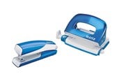 Hullemaskin & Stiftemaskin - Leitz Stift- & Hullesett Mini WOW Blå - 55612036