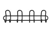 Beslag & Hengsler - Home>it Knaggrekke C4 4 knagger - svart - 12194