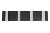 Beslag & Hengsler  - Home>it Knaggrekke 4 kn. FLEX - svart - 12453