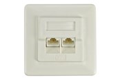 Tilbehør - Deltaco Unshielded wall RJ45 plug - VR-127