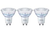 LED-lyspære - Philips LED-lyspære Spot 2.6W/922-927 (35W) 36° WarmGlow Dimmable 3-pack GU10 - 929002065556