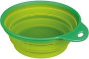 Hund - Trixie Silicone travel bowl 1 L 18 cm. green - TX-25018