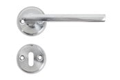 Beslag & Hengsler  - Home>it Dørhåndtak i matt børstet stål - 13386