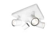 Lamper - Philips Runner plate/spiral white 4x50W 230V - 915004327801