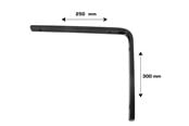 Beslag & Hengsler  - Home>it Hylleknekt F-profil 250x300 mm - svart - 16285