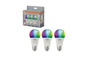 Smarthus - Osram SMART + frosted standard 9W/RGBW (60W) frosted E27 3-pack - 4099854529801