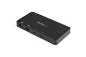 KVM-switch - StarTech.com 2 Port USB C KVM Switch - 4K 60Hz HDMI - Compact UHD Desktop KVM Switch w/USB Type C Cables - Bus Powered MacBook ThinkPad - KVM / audio switch - 2 ports - SV211HDUC