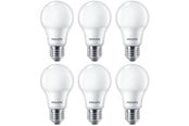 LED-lyspære - Philips LED-lyspære Standard 8W/827 (60W) Frosted 6-pack E27 - 929002306205