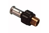 Alu pex-systemer - Henco straight male iron adapter 40 mm x 114 - 17PK-4007-N