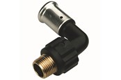 Alu pex-systemer - Henco bent 90° male iron adapter 63 mm x 2 - 5PK-6310-N