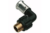 Alu pex-systemer - Henco bent 90° male iron adapter 50 mm x 112 - 5PK-5008-N