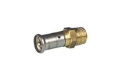 Alu pex-systemer - Henco straight male adapter 26 mm x 34 cusi - 17P-2605-CS