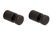 Baderomstilbehør - Pressalit towel hook black chrome 2 pcs - Q50100