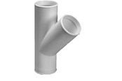 Reservedeler og tilbehør - Purus branch pipe 45° 32 mm white pp/tpe - 752003-032