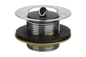 Reservedeler og tilbehør - Viega Bottom valve w/bathtub 1 1/4" x 42 mm brass chrome-plated - 121853
