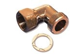 Dusj- og monteringstilbehør - Megatherm Connector angle 3/4 x 1/2 chrome - 728400004