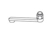 Reservedeler og tilbehør - Oras d-spout 150 mm 211215 - 211215