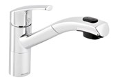 Blandebatterier og beslag - Damixa Rowan kitchen faucet with pull-out shower, chrome - 671200000