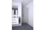 Dusjhjørner, dusjkabinetter og tilbehør - Dansani match bifold hinged door 79-81 cm satin/clear - B81-01