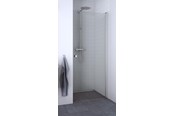 Dusjhjørner, dusjkabinetter og tilbehør - Dansani match hinged door 89-91 cm satin/clear - A91-01