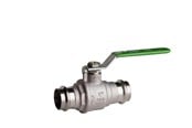 Beslag - Pettinaroli Heavyduty fullway ball valve with press fittings ends green - P100-018