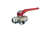 Beslag - Pettinaroli Three way fullway ball valve "l" port ball 1 - 240NL-008