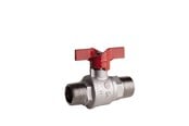 Beslag - Pettinaroli M x m heavyduty fullway ball valve red butterfly handle te - 52EUR/2-004
