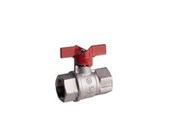 Beslag - Pettinaroli F x f heavyduty fullway ball valve red butterfly handle te - 52EUR-008