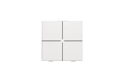 Intelligente bygnings installasjoner - Niko-Servodan 4-fold push button for niko home control white - 101-51004