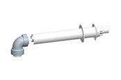 Kjeler og skorsteiner - Megatherm Vent horizontal balanced dn 60/100 - CT00301