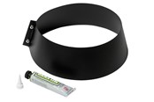 Kjeler og skorsteiner - Metalbestos storm collar ø250/150 black with silicone - 317641251