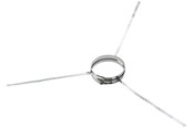 Kjeler og skorsteiner - Metalbestos wood 130 mm roof support - 317529130