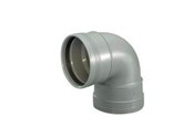 Dreneringsprodukter - Wavin Wafix plus pp bend 88.5° x 32 mm grey - 1453306