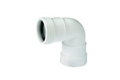 Dreneringsprodukter - Wavin Wafix plus pp bend 88.5° x 32 mm white - 1443306
