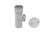 Dreneringsprodukter - Girpi 110mm x 87° pipe w/rodding eye - STA110