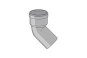 Dreneringsprodukter - Girpi 78mm x 87° bend - S4M78