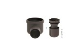 Dreneringsprodukter - Unidrain Drain unit w/horizontal outlet Ø75 mm incl. water trap corner drain - 2411.0075
