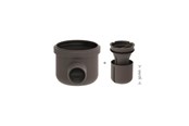 Dreneringsprodukter - Unidrain Drain unit w/horizontal outlet Ø50 mm incl. water trap corner drain - 2411.0050