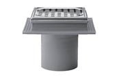 Dreneringsprodukter - Purus Drain bowl maxiflex 110 mm with stainless steel grate - 153447-956