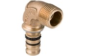 Alu pex-systemer - Geberit mepla bend adapter 90° with male thread: d=20mm r=3 - 602.253.00.5