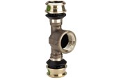 Alu pex-systemer - Viega Raxofix T-piece 20 x 1/2" x 20 mm gunmetal - 647131