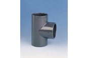 Plastrør og beslag - +GF+ T 90° equal pvc pn16 d63 - 721200111