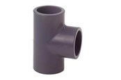 Plastrør og beslag - +GF+ T 90° equal pvc pn16 d50 - 721200110