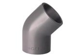 Plastrør og beslag - +GF+ Elbow 45° pvc pn16 d20 - 721150106